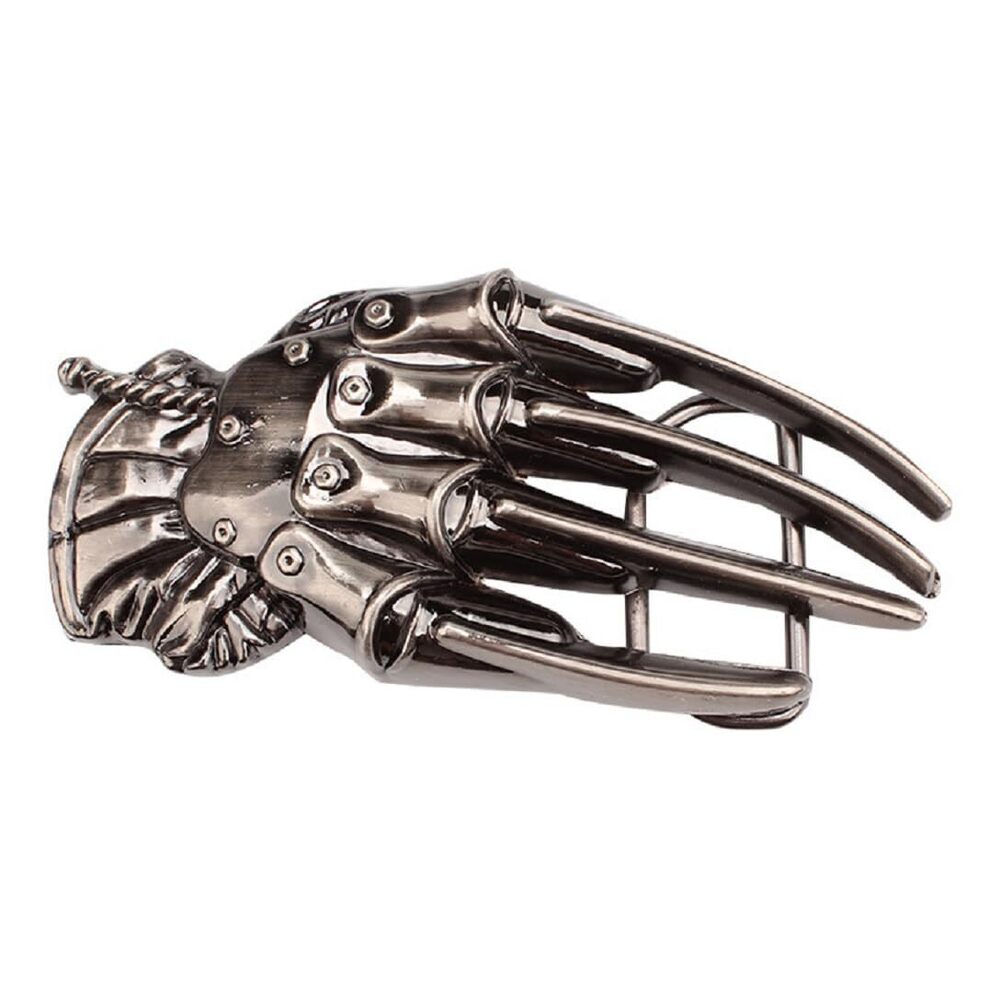 1544 Skeleton Claw Belt Buckle - Punk Style Hand Glove Western Buckle